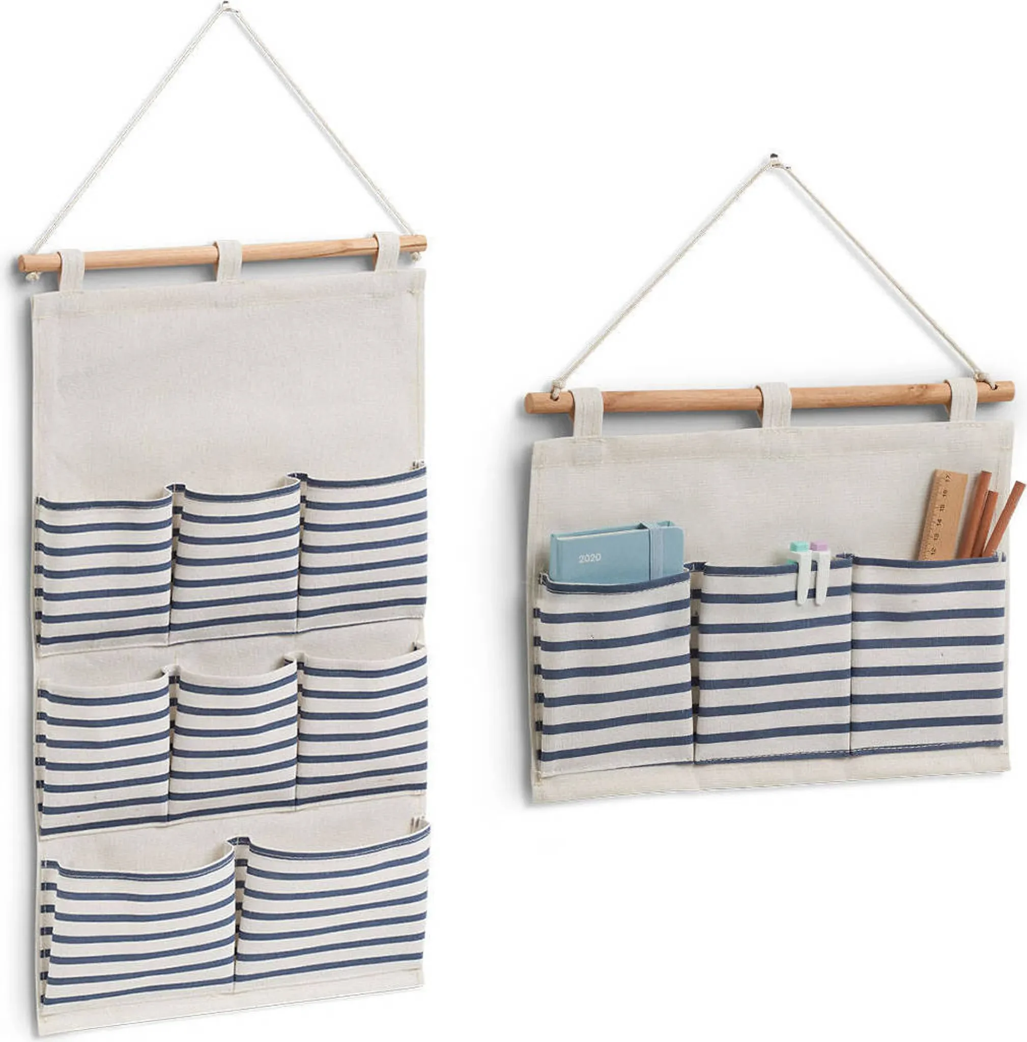 Hängeaufbewahrung mit 8 Fächern – 35 x 60 cm, Stripes Schmuckaufbewahrung Zeller